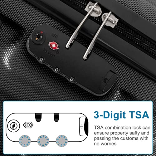 4 Piece Luggage Set, 4pcs Luggage Sets, Wheels Suitcase Luggages with Carry on Suitcases, Lightweight in 16 inch 20 inch 24 inch 28 inch Luggage Rolling Suitcase Travel Luggage Bag4