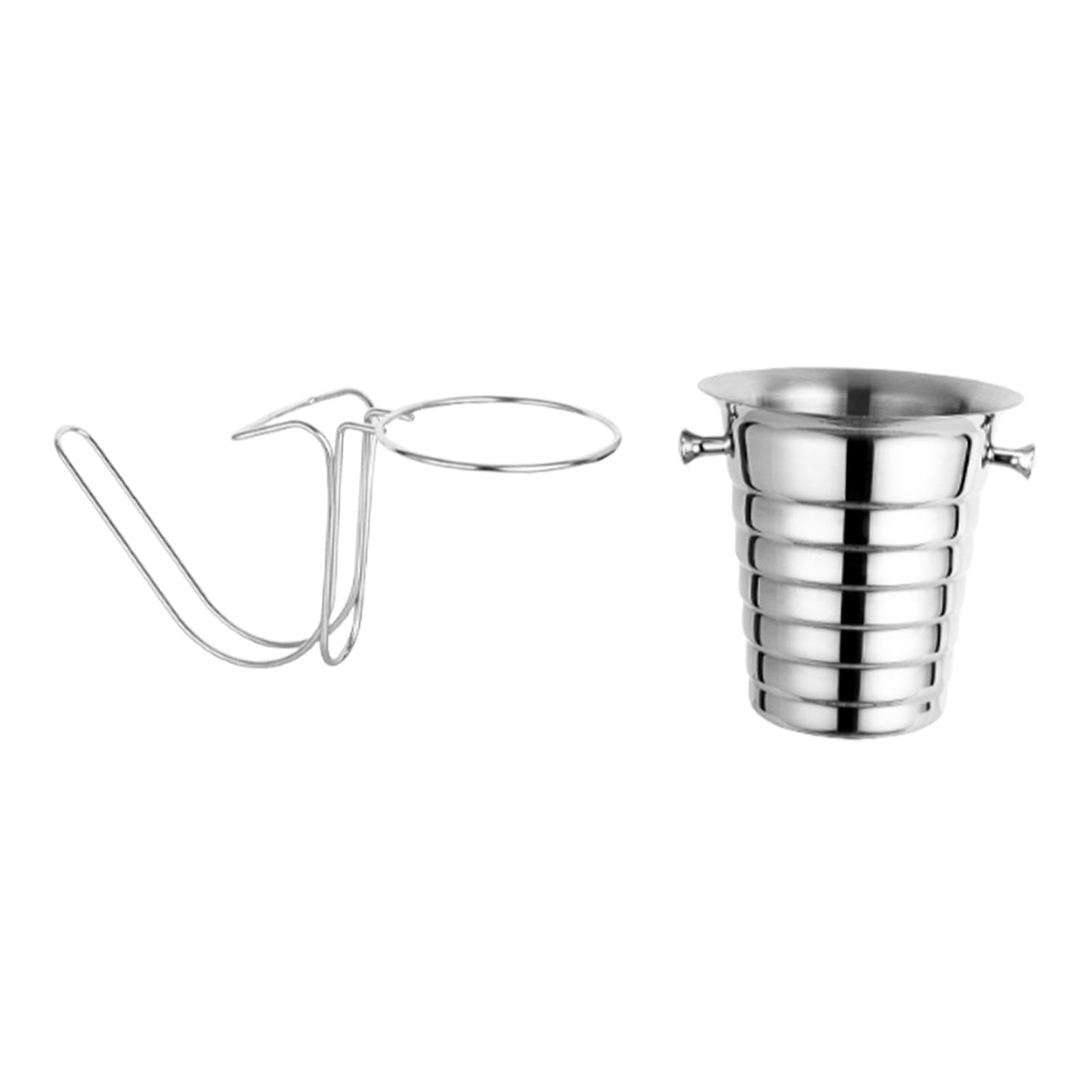 Soporte para cubitera de vino estable y portátil para mesas de camping exteriores