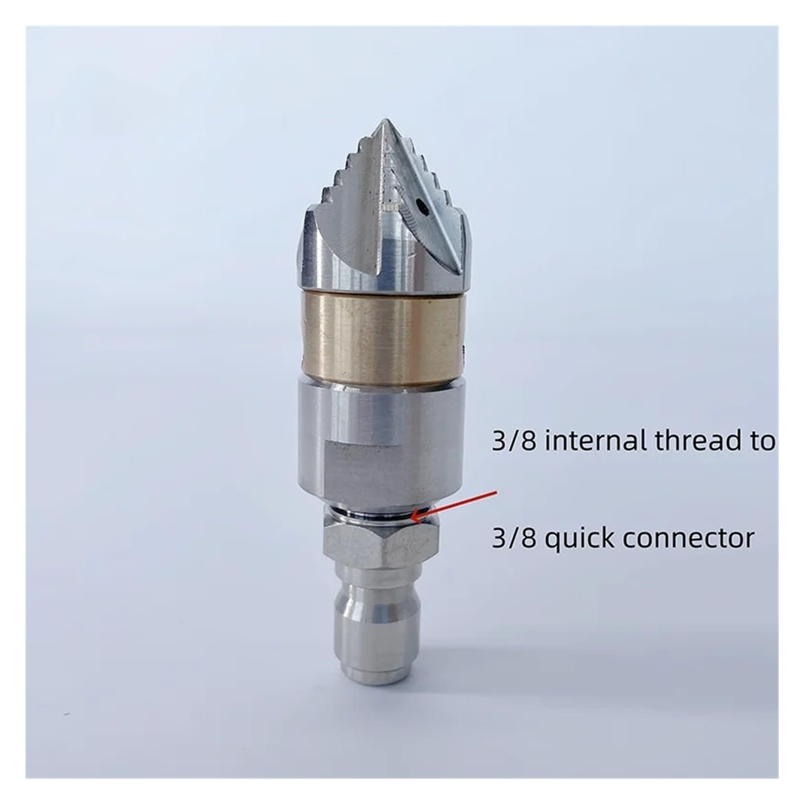 Ugello rotante ad alta pressione con filettatura interna da 3/8" 30 l/min for la pulizia di macchie di olio dalle acque reflue Water Mouse(M22 Female 30LPM)
