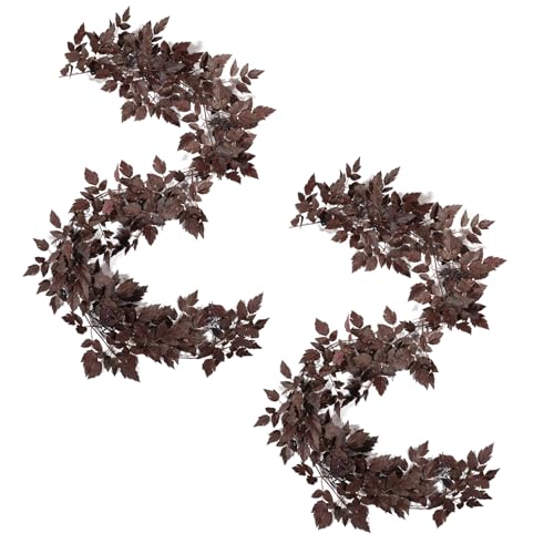 WBHome Artificial Cimicifuga Seeded Garland 6Ft - 2 Pack
