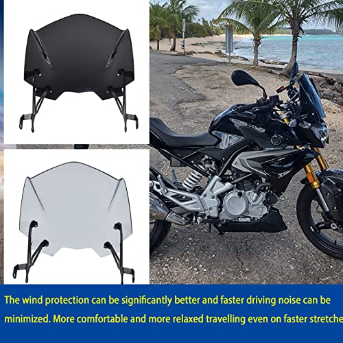 Midimttop Moto Parabrezza Parabrezza con Staffa di...