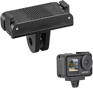 Quick Release Adapter Mount for DJI Action 4/3, Magnetic Quick Release Base Expansion Adapter Holder for Action 4/3 Sports Cameras
