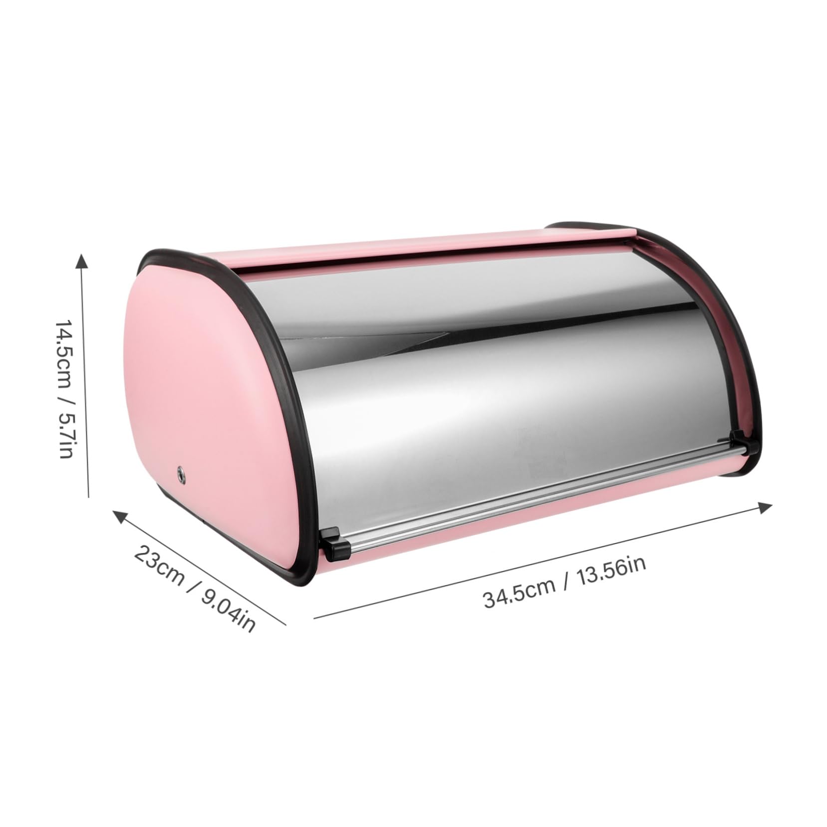 FUNOMOCYA Metal Bread Box with Lid Multi Functional Kitchen Storage Container for Bread Snacks Cutlery Sturdy Design Capacity for Home Bakery Use