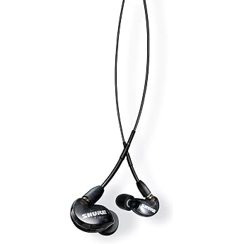 VGP SHURE SE215-K-A Wired Earphones, Translucent Black Domestic Genuine Product + Exclusive The Music Keychain, Music Keychain, Blue, Free