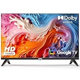 TuTu 32 Inch 720P HD Smart GoogleTV, Full HD Slim Design LED Smart TV or Monitor with HDMI, Dolby Audio, Voice Remote, Stream Live(2024 Model)