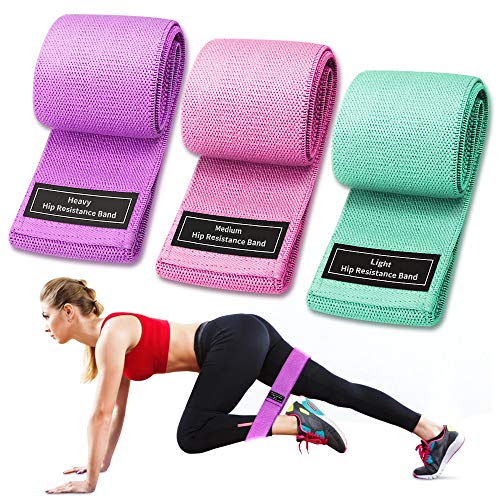 DIAOPROTECT - Bandas de resistencia de cadera, 3 bandas de colores antideslizantes para piernas y culatas