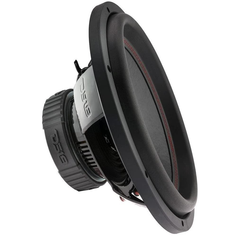 XPL 1 SUBWOOFER Compatible avec DS18 Select SLC-12S SLC12S 30cm 12po 250 Watt rms 500 Watt Max SVC Single Voice Coil 4 ohm idéal pour Caisse Capot Voiture + Sticker, 1 pièce
