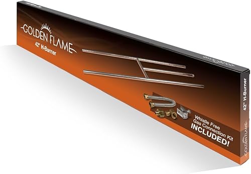 Vista 7 de H, hornalla para fogata Rect H-quemador con kit de conexión)