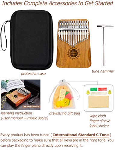 Kalimba 17 clés piano design en bois d’acacia marteau de protection portable fait main Instrument de musique africain… - Les Beatles, Paul McCartney, John Lennon, RIngo Starr, George Harrison Kalimba 17 clés piano design en bois d'acacia marteau de protection portable fait main Instrument de musique africain… – Image 6