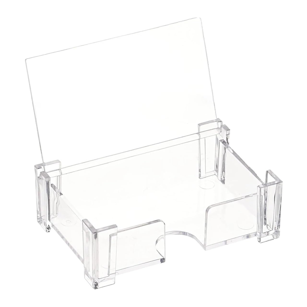 Yangshe Acrylic Card Collection Box 8pcs Transparent Storage Case for Business Cards