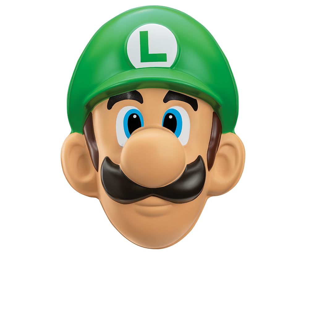 Joom Disguise Green Super Mario Luigi Mask Bros. - (One Size) - Halloween/Christmas