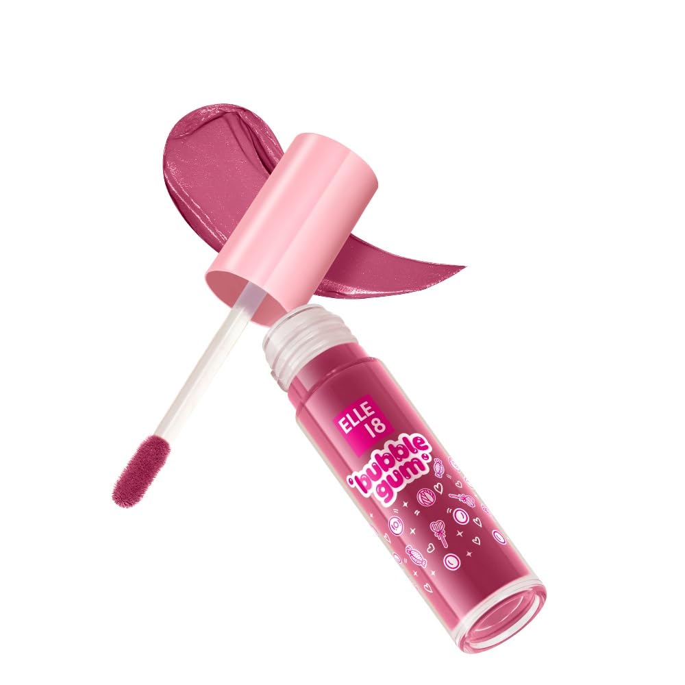 Elle 18 Bubblegum Lip Cloud, Liquid Lipstick - Berry Burst, Mousse Finish|4 ml-image-36