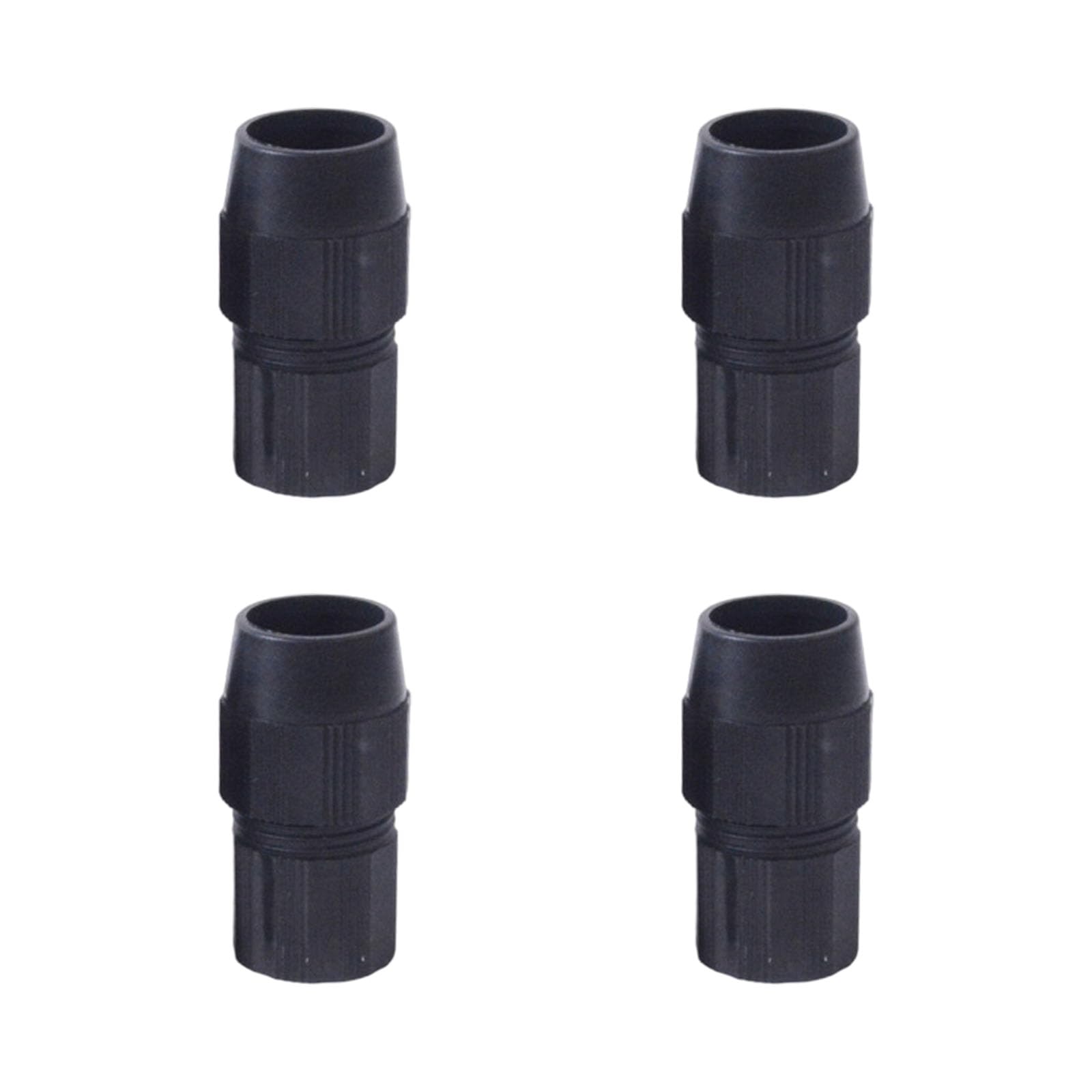 Msioytog Black 31Mm 34Mm Fishing Net Poles Connector Coupler Suitable For Smooth And Secure Attachment In 16-19Mm To 32-34Mm Size 4 Pack Fishing Tool Component
