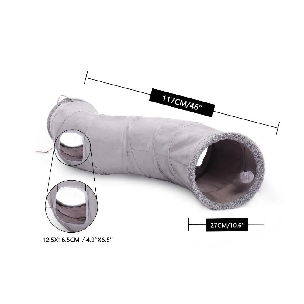 Tube De Jeu Pliable Pour Chat Tunnel Pour Chat De 10,5 Pouces De Diamètre