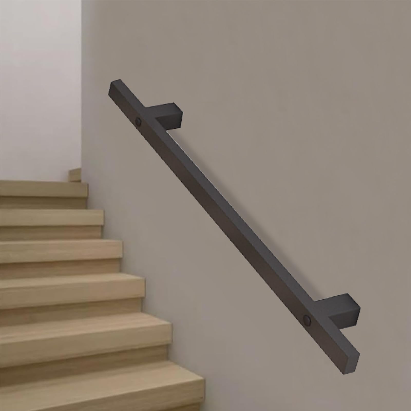 Rampe d'escalier en métal 2m 3m 5m70 | Barre d'appui murale extérieure en fer