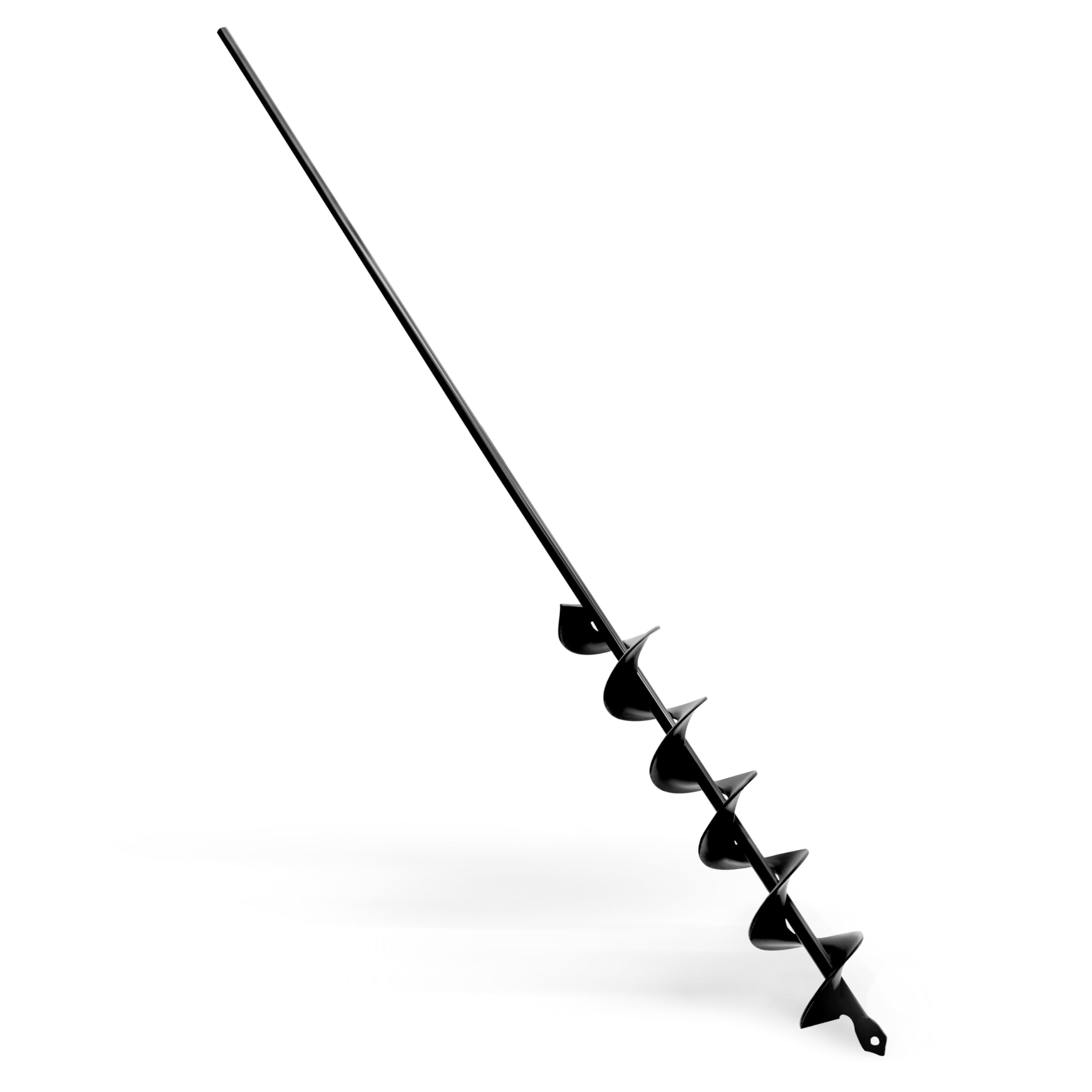 5x80cm Garden planting auger for Cordless Drill, Heavy Duty Solid Shaft Bulb & Post Hole Digger with 3/8" Hex Drive,Extra-Long auger drill bit for Fencing, Planting, Fertilizing,Black