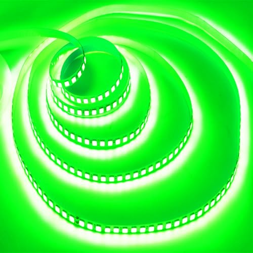 Image of LED Strip Lights, 16.4ft /5m AC110-130V Dimmable 10000LM SMD 2835 600 LEDs Tube Waterproof IP68 LED Lights Strip Ribbon, More Brightness Than Low Voltage LED Strip Lights (Green)