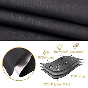 Bar height firepit patio dining sets cover heavy duty waterproof 74 inch tall round patio bar height table and chair set covers 74diameter x 44h  urban country home decor