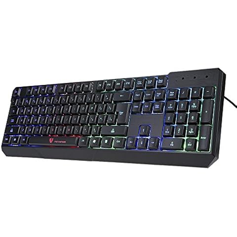 MOTOSPEED Gaming 104 USB Wired Pro Keyboard with 7 Colors LED Backlit Gaming Esport Keyboard for PC (China) Cover