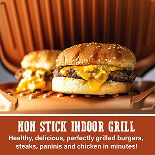 Gotham Steel Electric Grill Low Fat Multipurpose Sandwich Grill With Nonstick Copper Coating – As Seen On Tv Large #TOP1