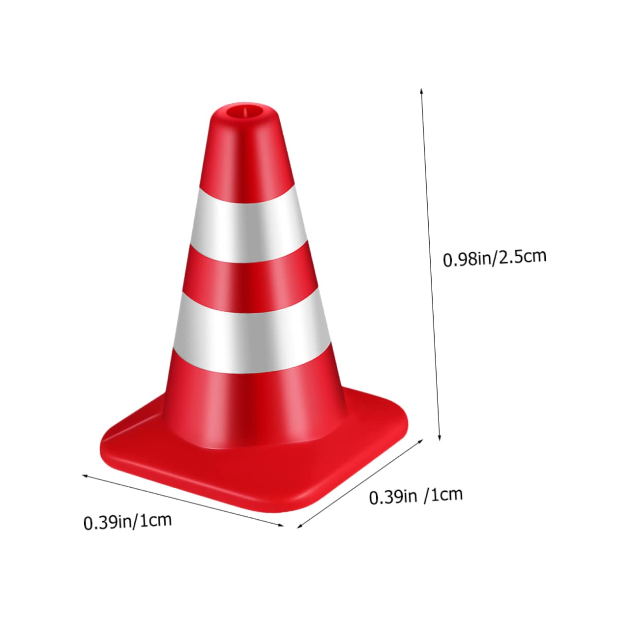 12pièces Mini Cônes De Signalisation Décorations De Panneaux Table De Sable Modèles De Circulation Jouets pour Garçon Fille