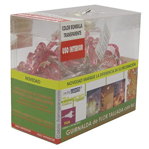 Reila 64157102 20-Ghirlanda di luci, motivo fiori