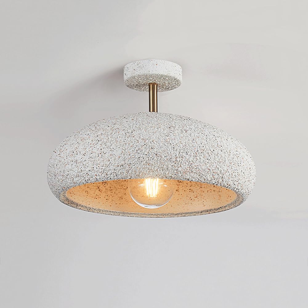 35cm Modern Ceiling Pendant Light For Corridor, Resin Ceiling Lamp Modern Wabi-sabi Style Aisle Lamp, E27 Base Bedroom Lighting Fixture Balcony Ceiling Lamp, Home Porch Ceiling Lights Cloakroom Lamp