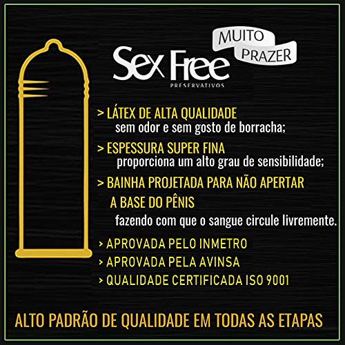 Preservativo Sex Free Instinct - Preservativo Masculino Destinado a Mulher - 3 unidades