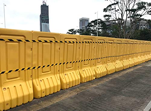 1.9-Inch by 150 Feet Black & Yellow Barricade Caution Tape Hazard Warning Safety Stripe Tape Non-Abrasive Floor Marking Tape for Danger/Hazardous Areas - Thumbnail 4