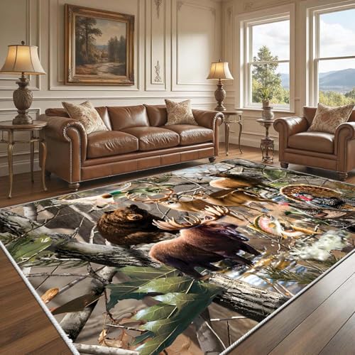 Tapete decorativo camuflado Animal World 3x5 ft miniatura 1