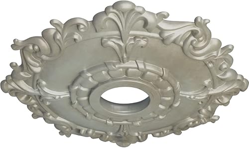 Miniatura 107 de Ekena Millwork CM18RL medallón de techo Riley de 18 in (diam. ext.) x 3 1/2 in (diam. int.) x 1 1/2 in, CM18RL