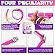 Zecken-Flohband Katze, Zeckenhalsband für Katze Flohhalsband für Katzen 4Pcs, 24 Monate lang wirksamer Schutz, verstellbar, wasserdicht(Rosa&Lila)