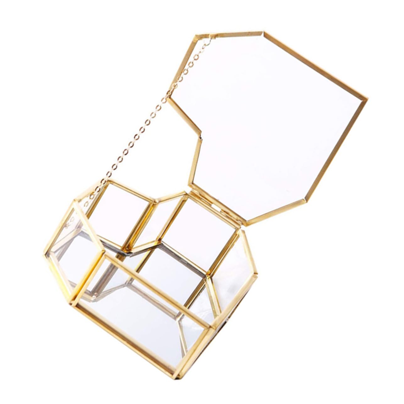 Hemobllo Joyero de Caja para Guardar Joyas Expositor para Collares y Pendientes Organizador de Exhibición de Joyas para Uso Dormitorio
