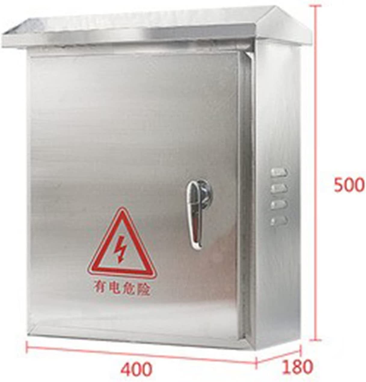 Scatola di derivazione in Acciaio Inox Resistente alle intemperie, Contenitore Elettrico con Coperchio incernierato, Piastra di Montaggio Fai-da-Te, Perfetta per progetti elettrici Esterni,