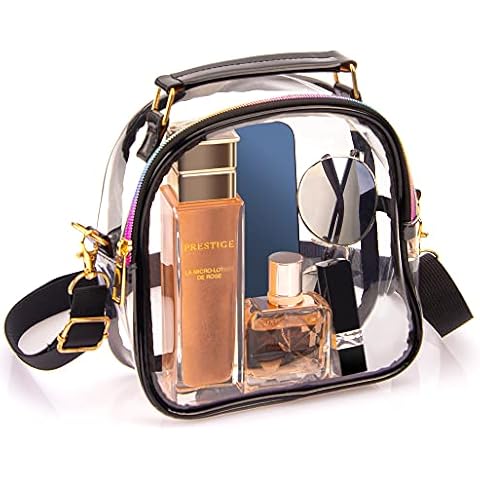 MAYLISACC Clear Purses for Women Stadium, Clear Bag Stadium Approved Crossbody, TPU Cute Small Tote with Removable Strap for Concert Sports Events Cover