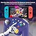 ADHJIE Gamecube Controller for Switch Nintendo,Wireless Gamecube Switch Pro Controller for Nintendo Switch/PC/Steam,6-Axis Gyro Motion,One-Button Wake Up & Screenshot Function, Purple