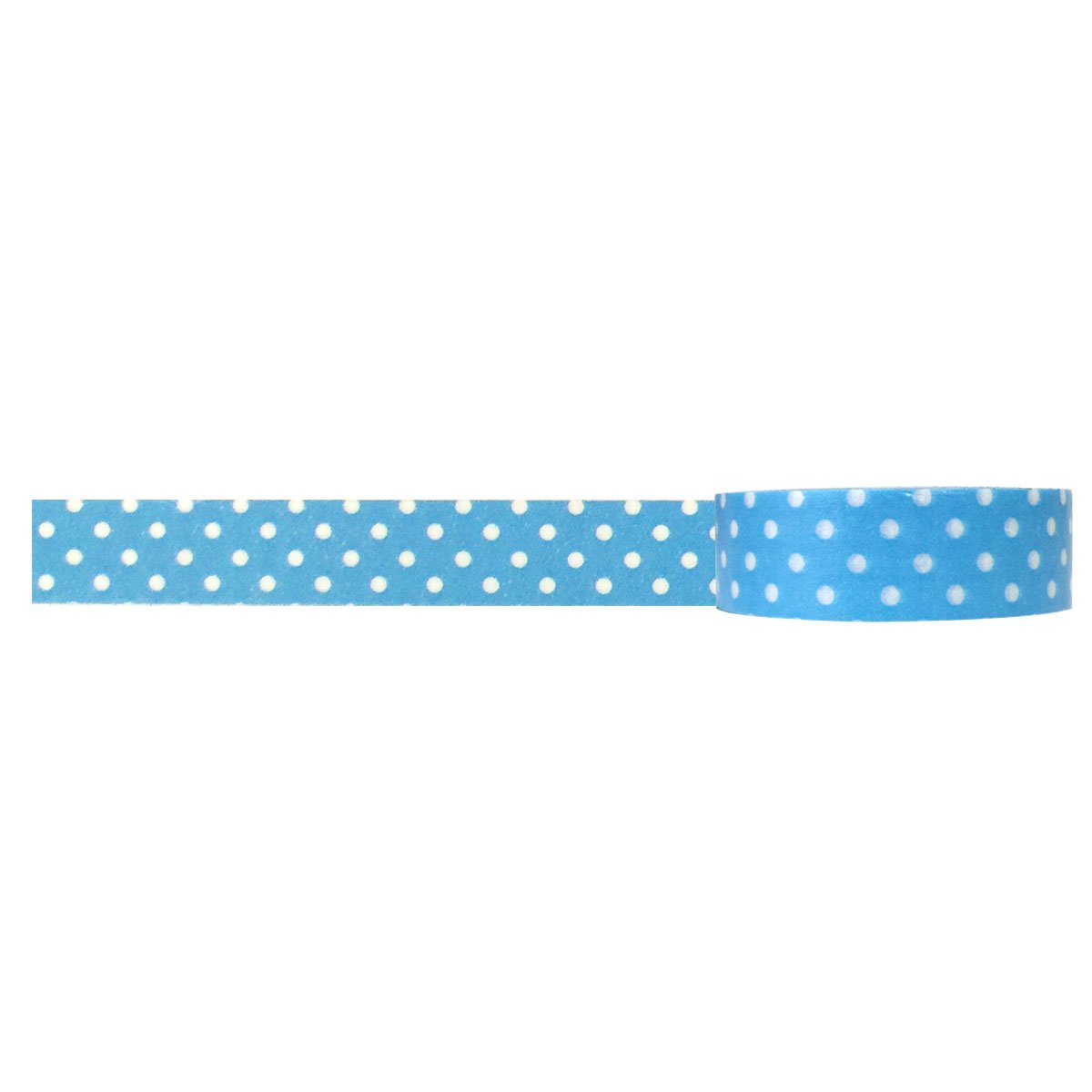 allydrew Decorative Washi Masking Tape, Sky Blue Dots