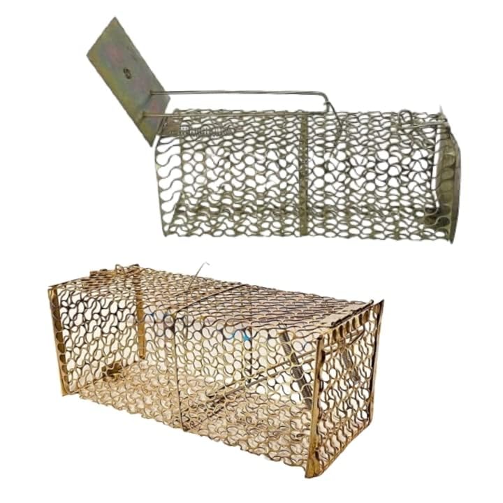YOOKO� (Pack of 2) Rat/Mouse/Rodent Trap Cage Rustic Copper (1, Medium/26 X 11.5 X 10 cm) + Rat/Mouse/Rodent Trap Cage Rustic Copper (1, Medium/20.5 X 8 X 8 cm) (B0CG4DV356) Amazon Price History, Amazon Price Tracker