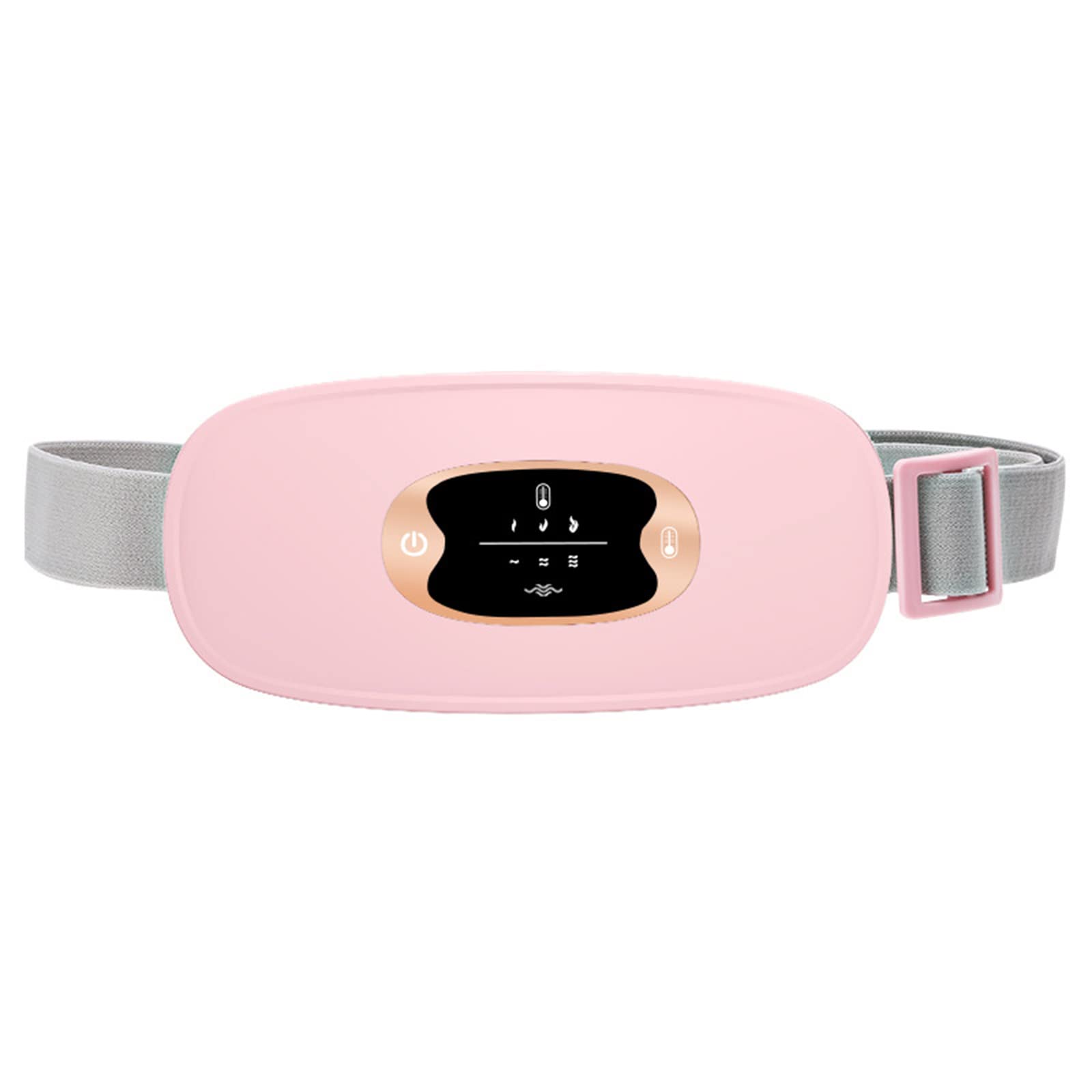 Ceinture Chauffante Regle Douloureuse, Layhou Ceinture Chauffante avec 3 Niveaux de Chaleur et 3 Modes de Massage, Rechargeable par USB, Soulager les Douleurs Menstruelles, Couleurs Bonbons