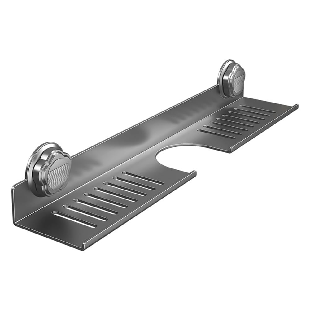 Tuidzljd Suction Cup Mirror Front Bathroom Shelf Faucet Washbasin Washbasin Wall-Mounted Non-Punch Bathroom Shelf
