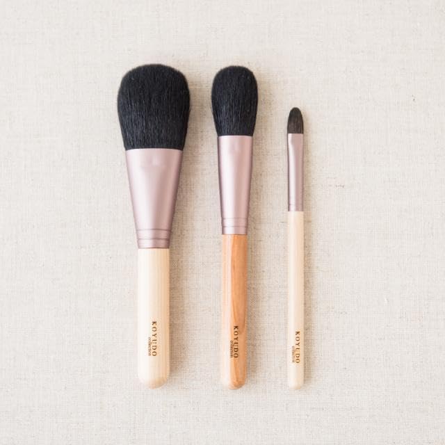 中古」熊野筆 竹宝堂 REN-3 ハイライトブラシ レッドフォックス✕灰