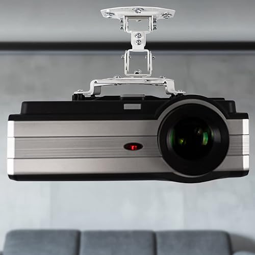 Miniatura 7 de Brazos extensible para montura de proyector de techo extensible ajustable y universal de VIVO Blanco