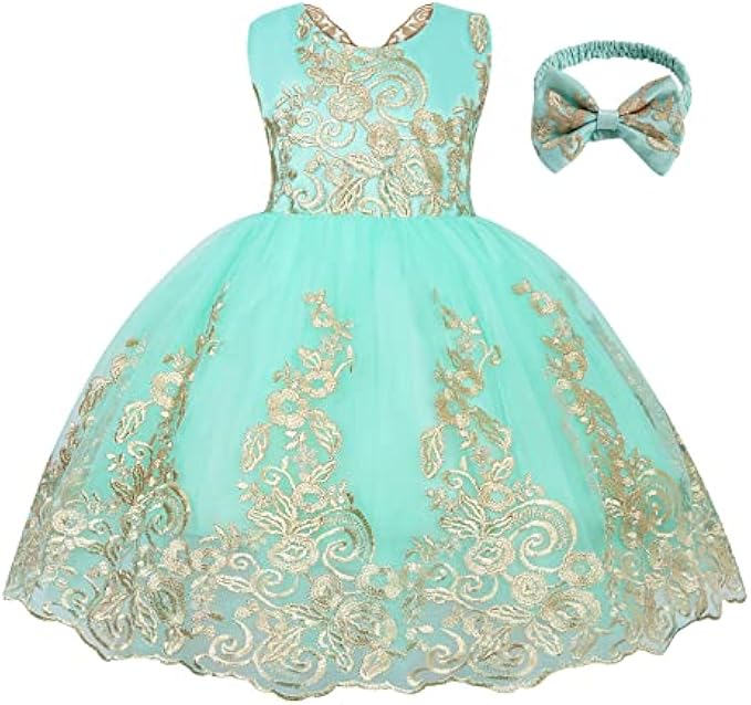 Kantenia Party Dress for Girls Pageant Princess Girl Flower Dress Embroidery Elegant Prom Gown Kids Wedding Bridesmaid Dress