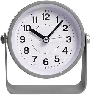 xiaowenqin916 Reloj Despertador, Reloj Despertador de Metal for Estudiantes, talismán Especial for Despertar, Despertador Potente for niños y niñas,para dormitorios(Gray)