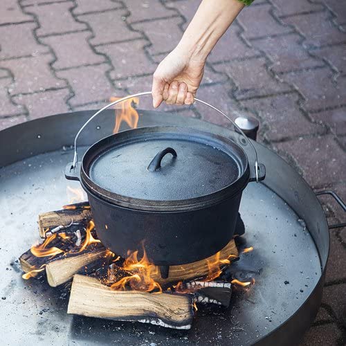 Browin- Massive Feuerschale 70 cm Stahl geschweißt - Robuste Feuerstelle für Garten & Terrasse - Design Lagerfeuer Gartenfeuer wetterfest - 330491