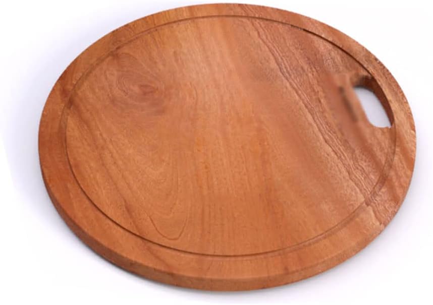 Chopping Board Chopping Board Round Chopping Board with Juice Groove Reversible Cutting Board