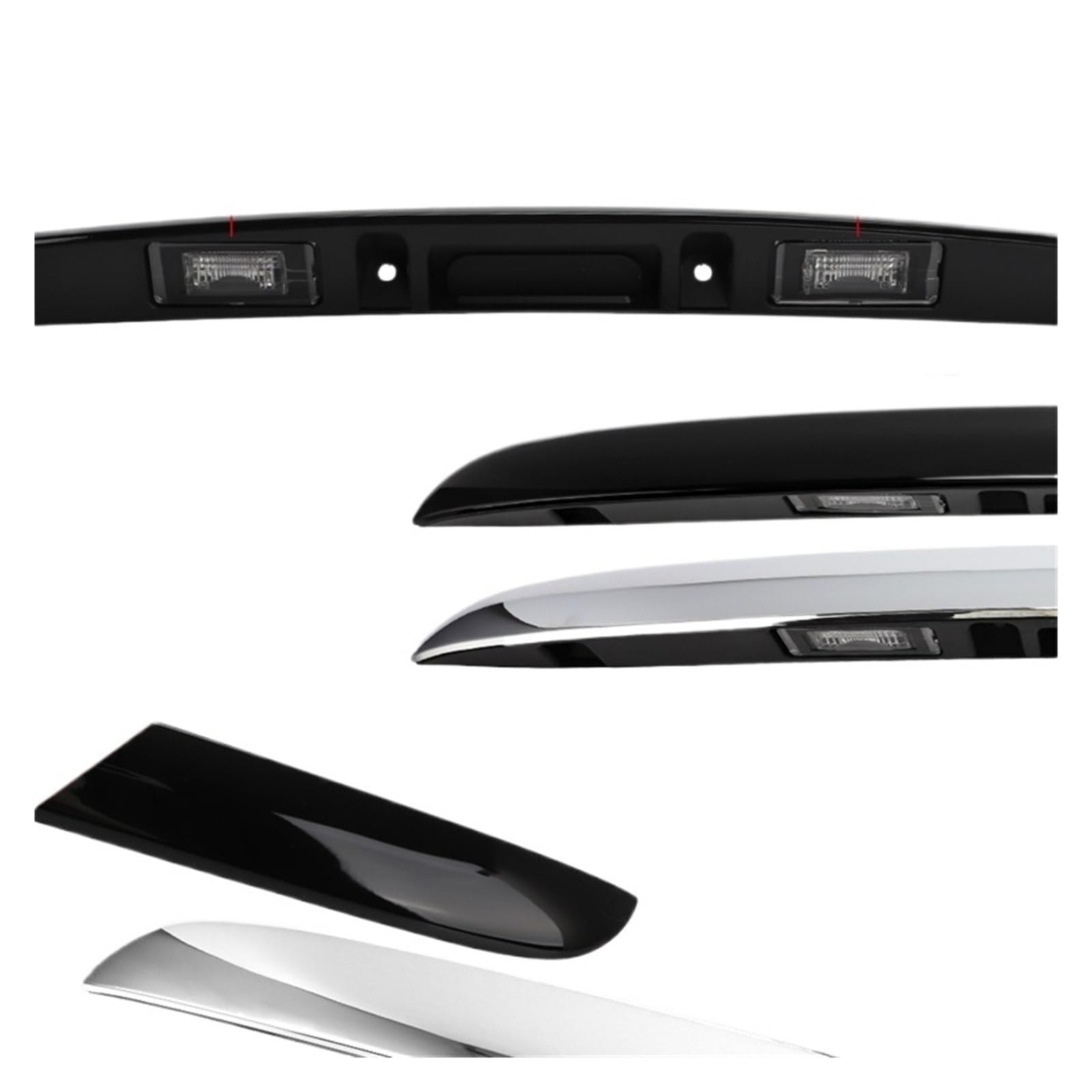 Amazon.co.jp: クローム ブラック シルバー リアトランク テールゲート