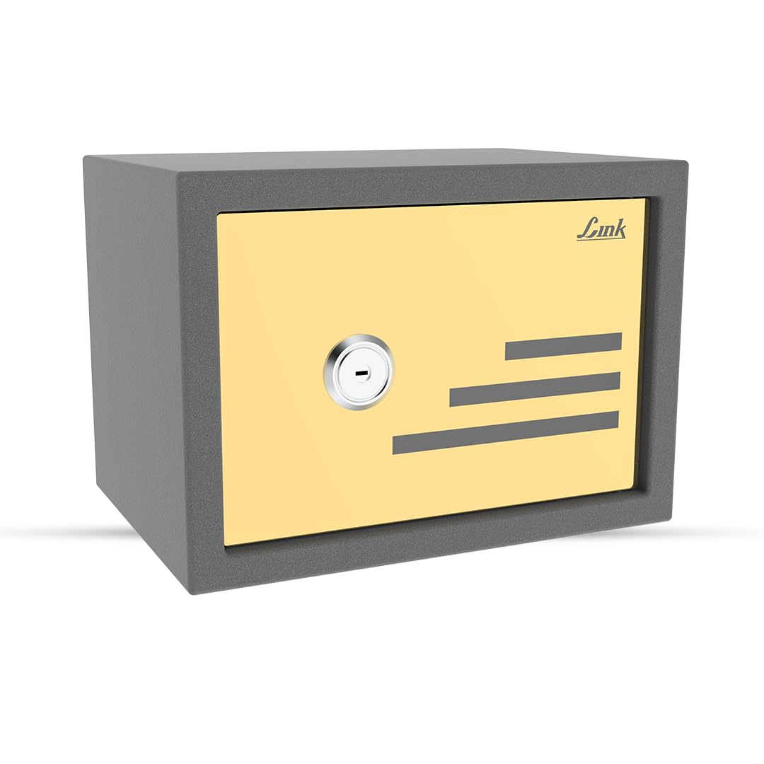 Link Smart Mecano Safe Locker for Home – 21L Capacity, Premium Gold Mirror Finish, Digital Lock with Computerized Key Access, Three SS304 Locking Bolts, Mechanical Lock, Removable Shelf, Gold-image-36