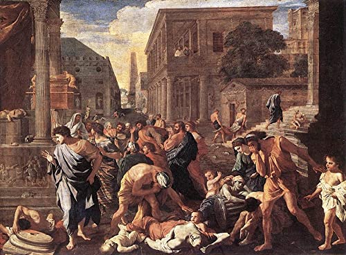 Toile murale la peste à Ashod de Nicolas pour créer une ambiance galerie d'art au salon