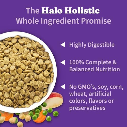 Image of Halo Holistic Dry Dog Food, Vegan Plant-Based Recipe, Superfoods, 21 lb